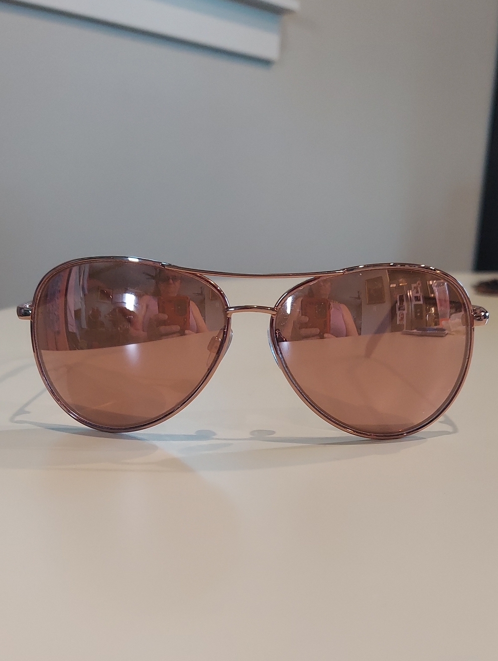 Foster Grant - Hannah - Pink Aviator Sunglasses